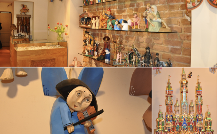 Drewniane ręcznie produkowane anioły i szopki bożonarodzeniowe doskonałe na prezent